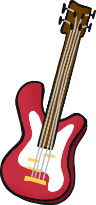 electric bass guitar